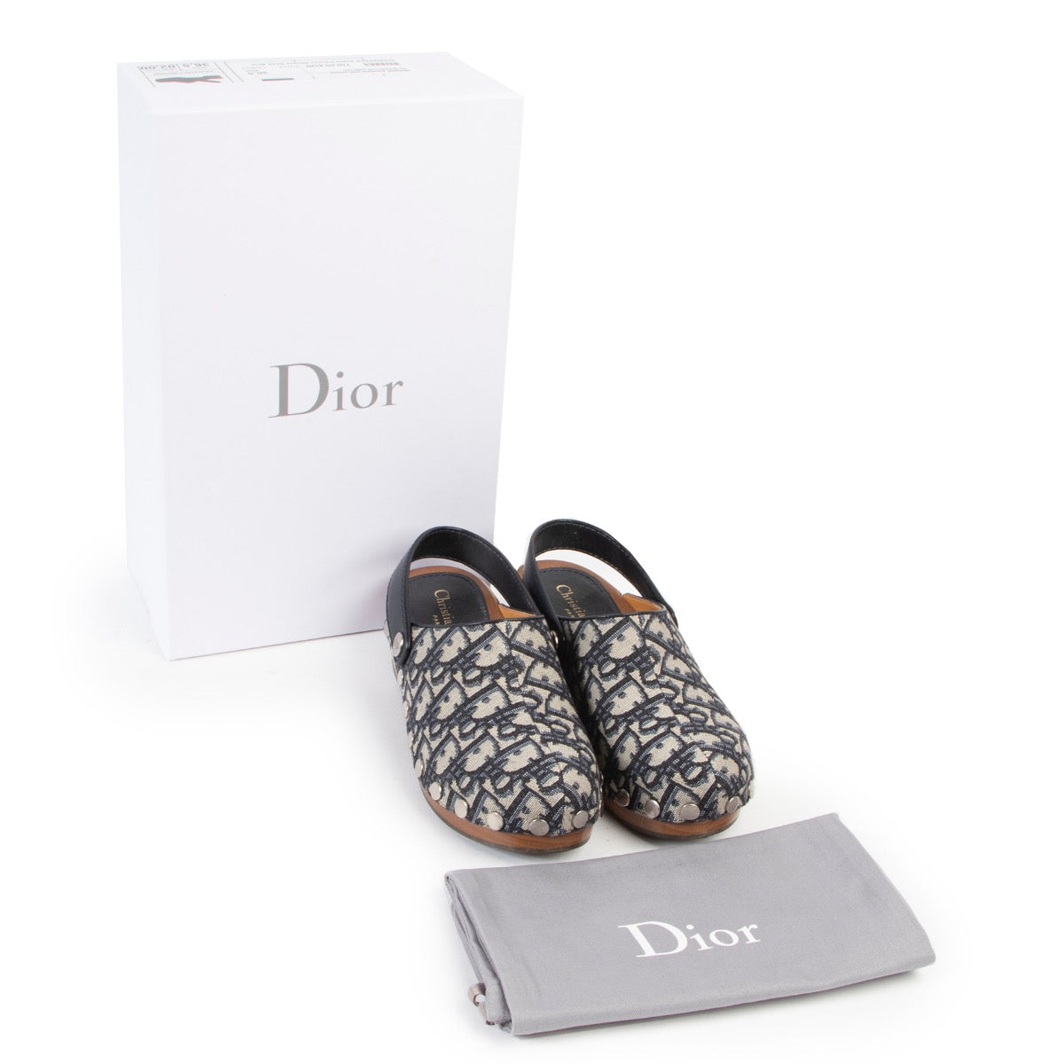 Christian Dior Diorquake Sabot Canvas Obique Deep Blue online or step by in store at Labellov Antwerp