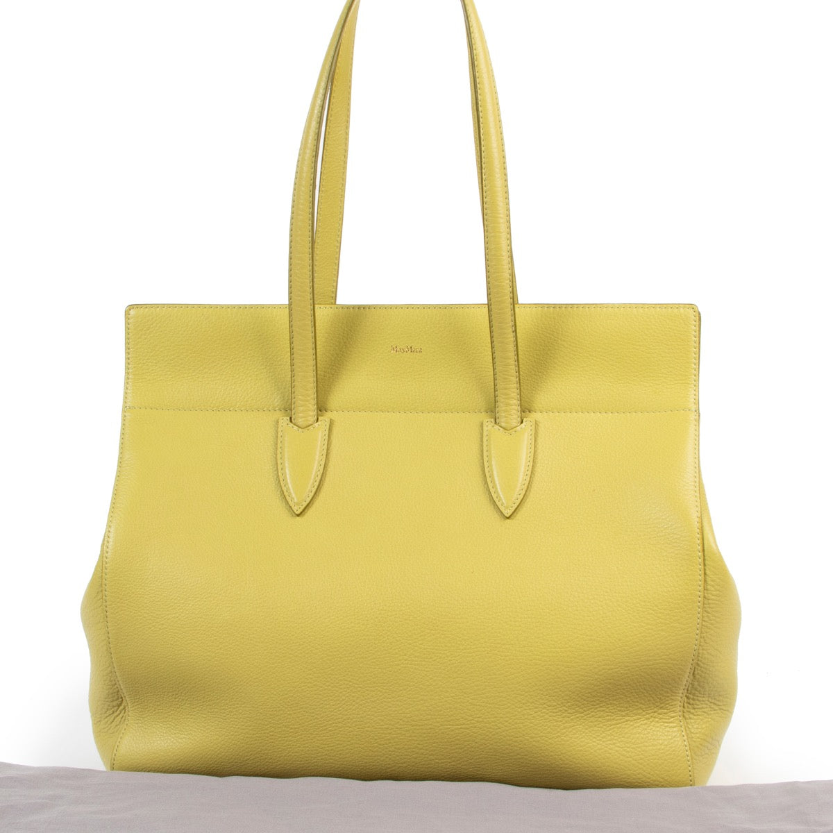 Max Mara Lime Green Shoulder bag available at Labellov online and in store.