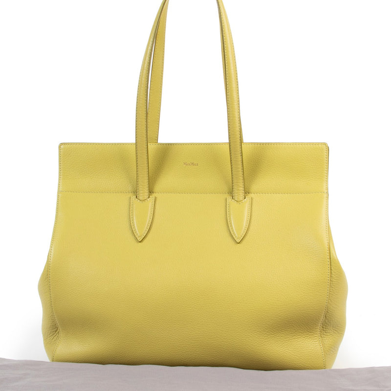 Max Mara Lime Green Shoulder bag available at Labellov online and in store.