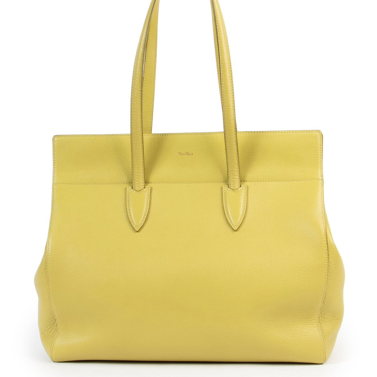 Max Mara Lime Green Shoulder bag available at Labellov online and in store.