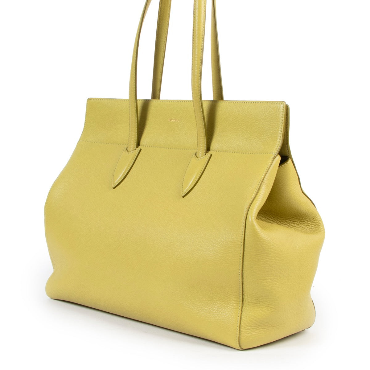 Max Mara Lime Green Shoulder bag available at Labellov online and in store.