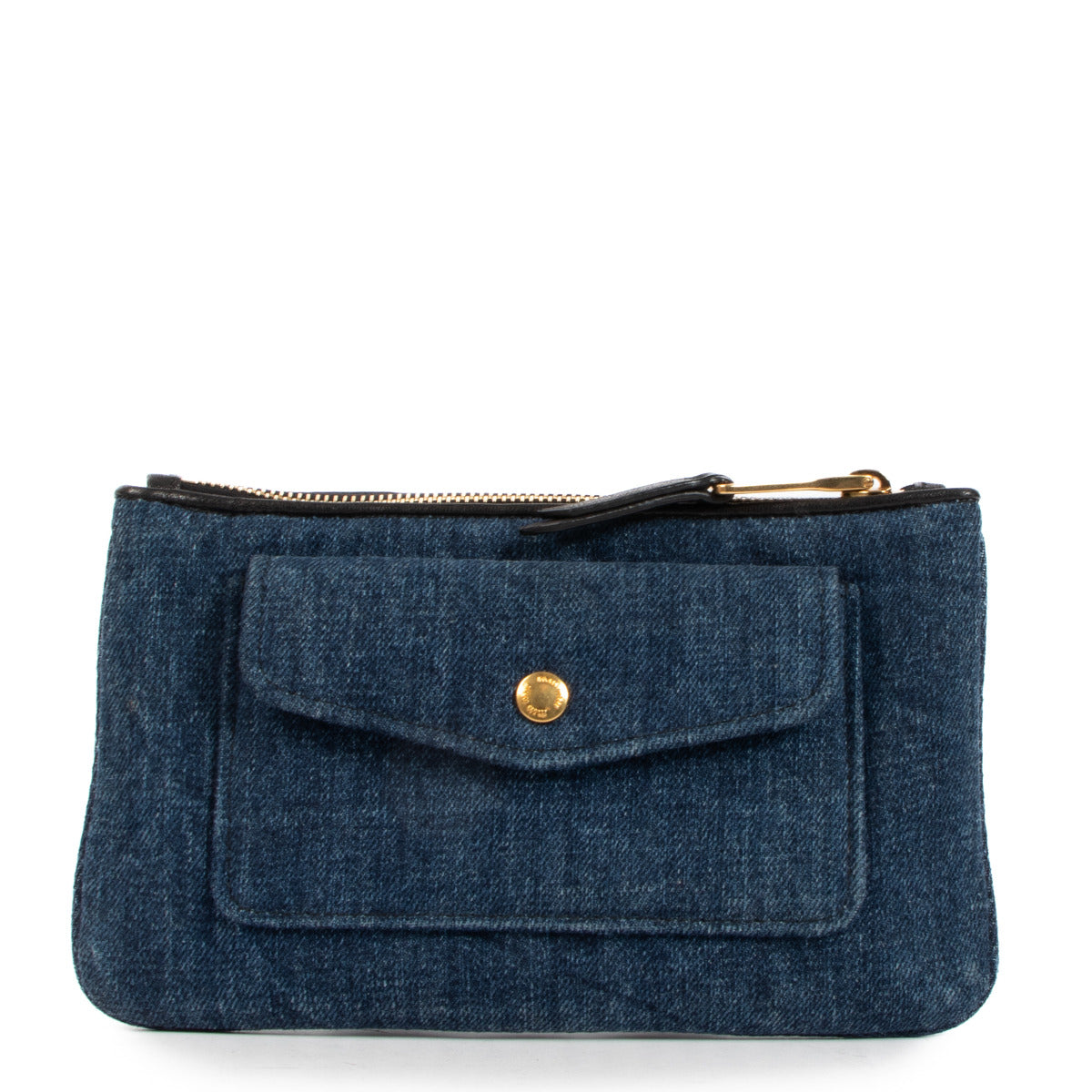 Miu Miu Denim Clutch for the best price at Labellov secondhand luxury in Antwerp