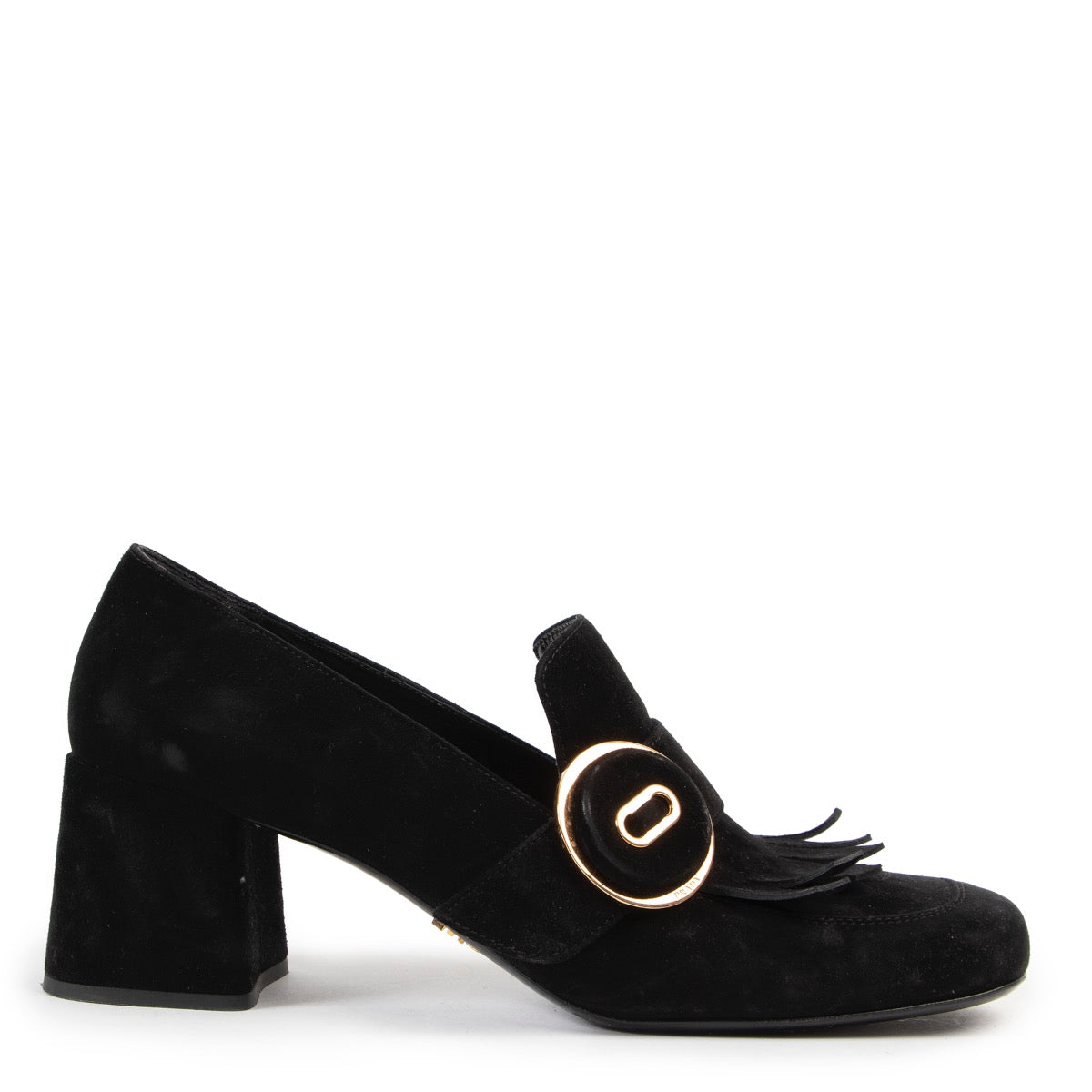 Shop safe online at Labellov in Antwerp these 100% authentic second hand Prada Black Suede Pumps - Size 40