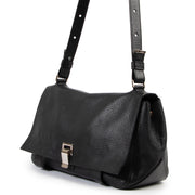Shop safe online at Labellov in Antwerp this 100% authentic Proenza Schouler Black Leather Crossbody Bag in very good preloved condition.