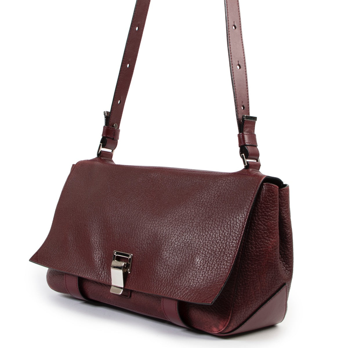 Shop safe online at Labellov in Antwerp this 100% authentic second hand Proenza Schouler Burgundy Crossbody Bag