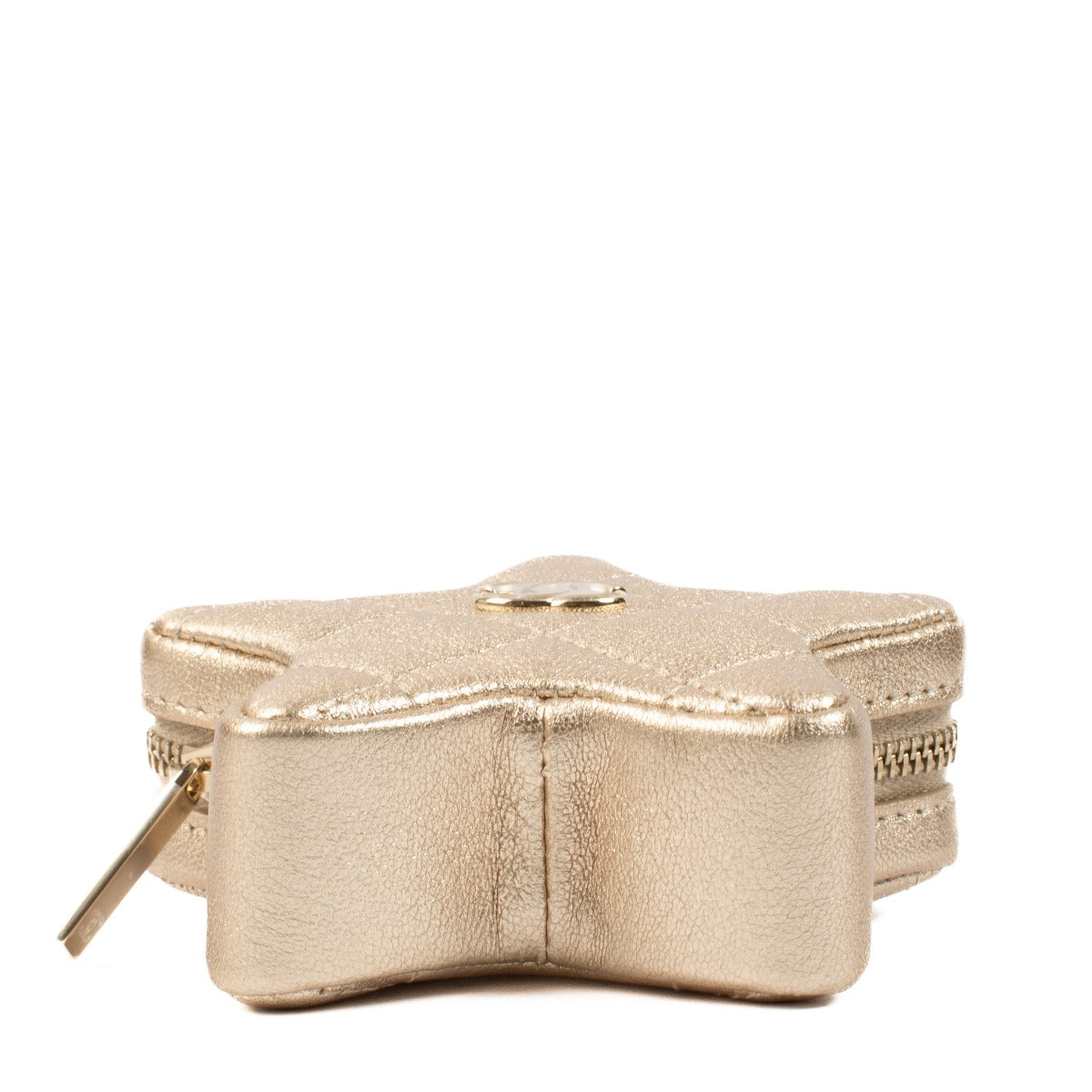 Chanel Gold Lambskin Star Coin Purse