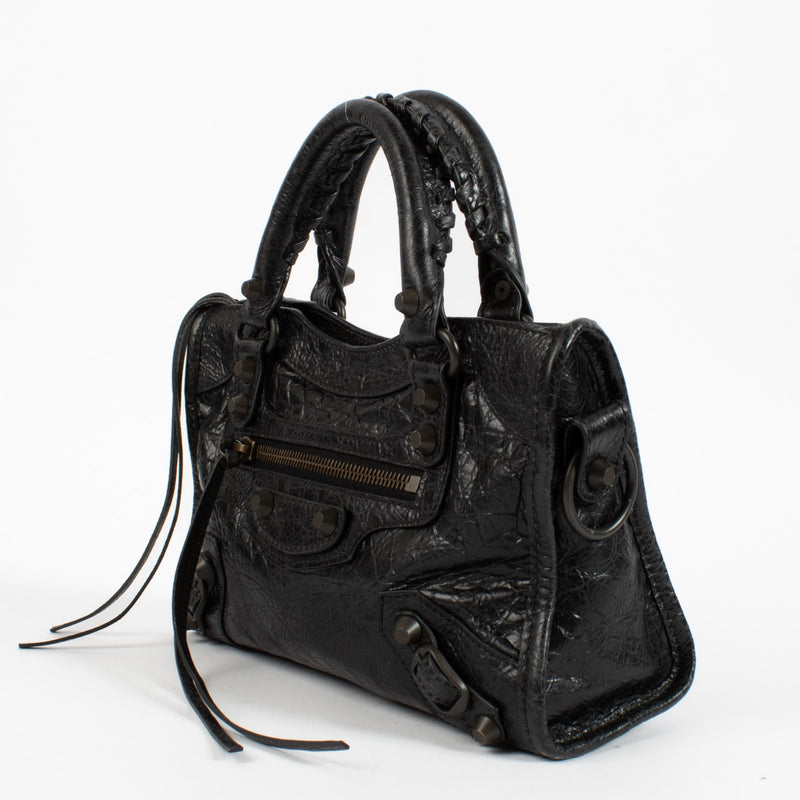 Balenciaga Black Arena Le City Mini Bag