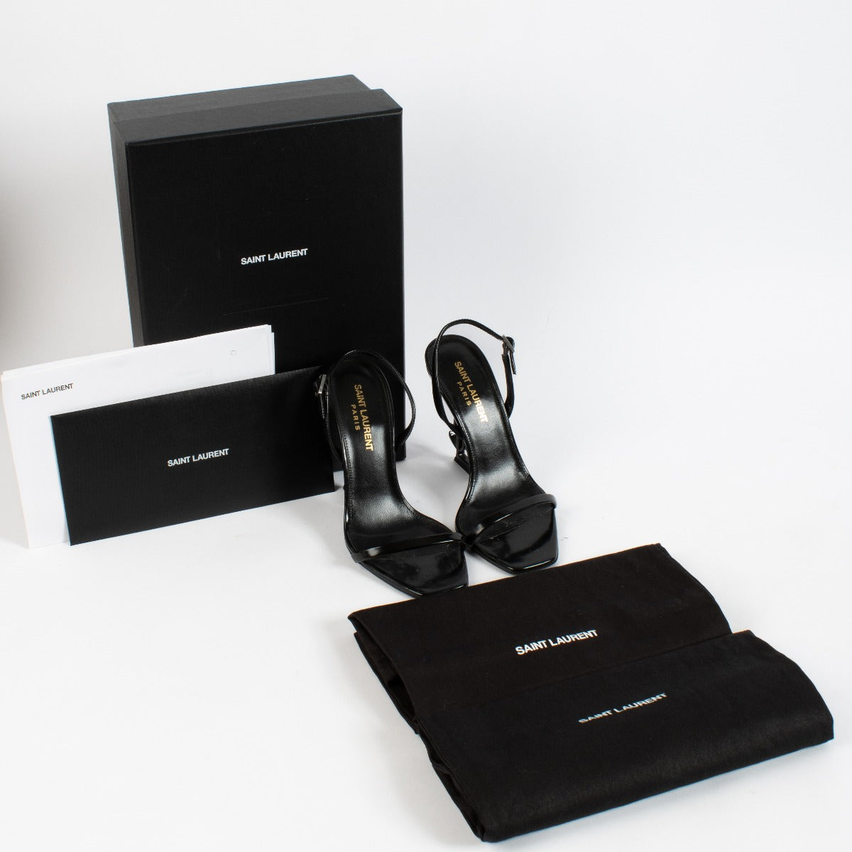shop 100% authentic second hand Saint Laurent Black Opyum Sandals - Size 36 on Labellov.com
