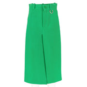Balenciaga Winter 2018 Green Wool Midi Skirt
