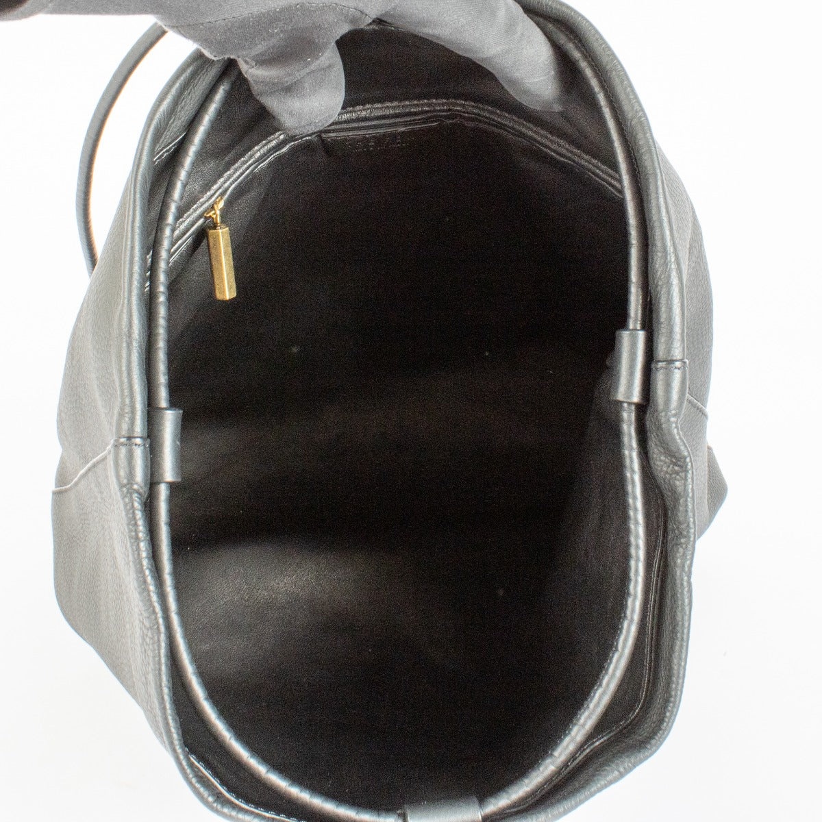 Authentic pre-loved The Row Black Joe Leather Backpack on Labellov.com