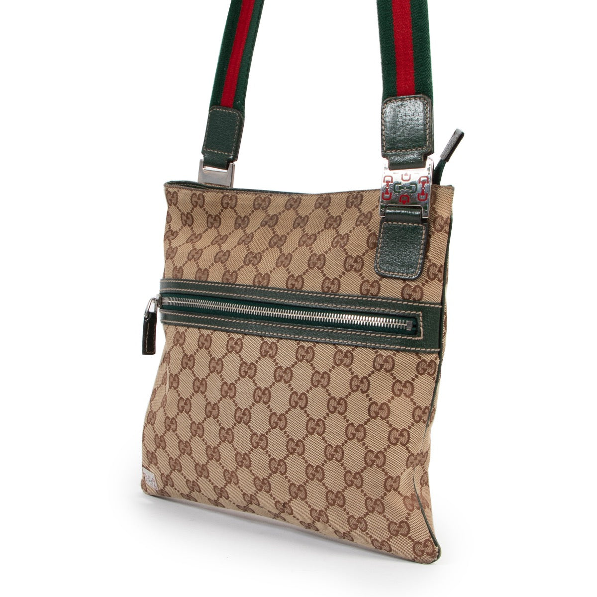 Gucci Monogram Messenger Crossbody online or in store available at Labellov Antwerp. Buy and sell your designer items at a reasonable price.
