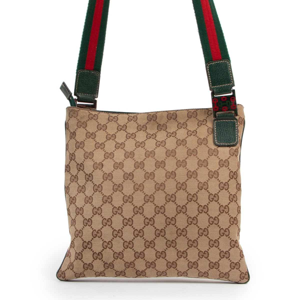 Gucci Monogram Messenger Crossbody online or in store available at Labellov Antwerp. Buy and sell your designer items at a reasonable price.