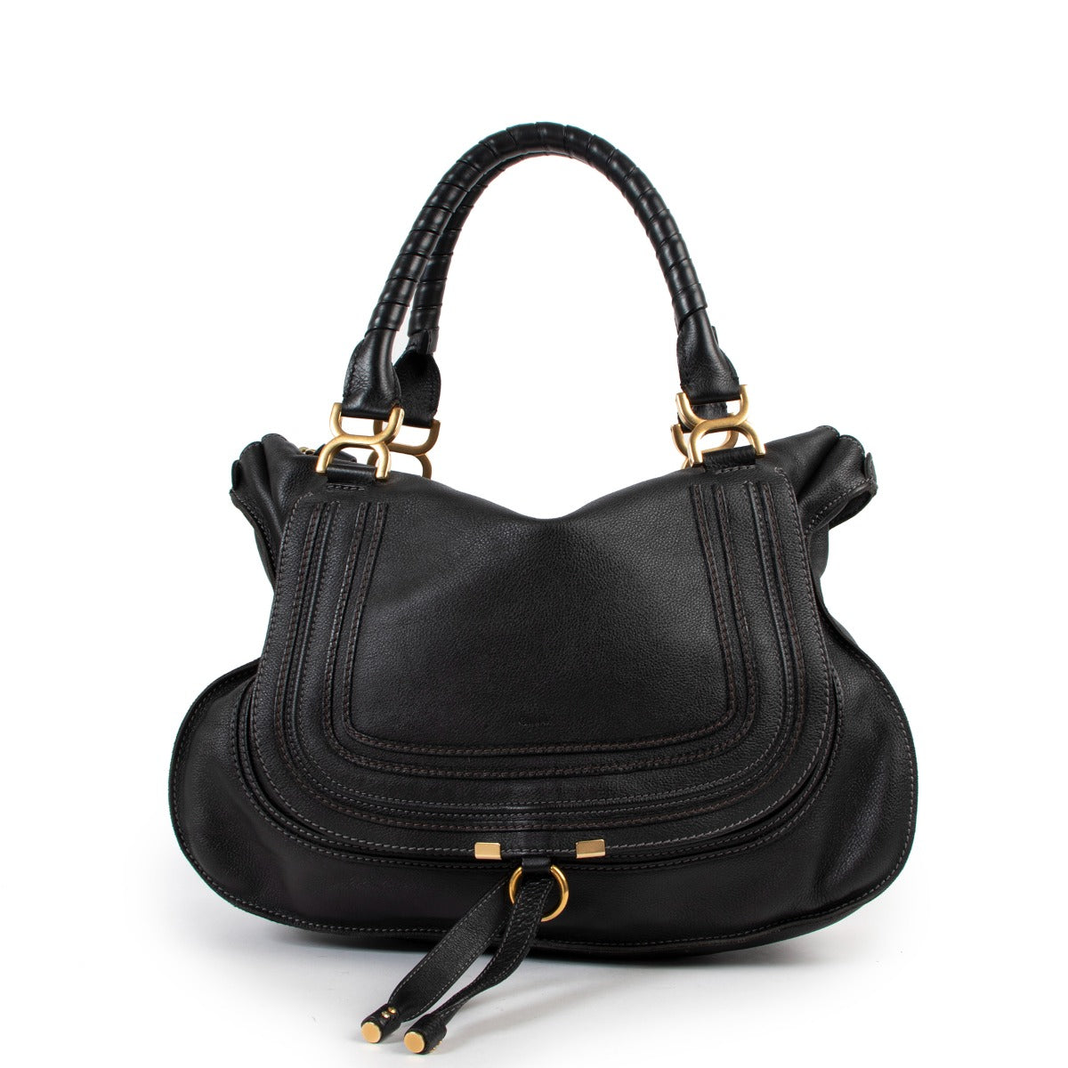Chloé Black Marcie Large Handbag