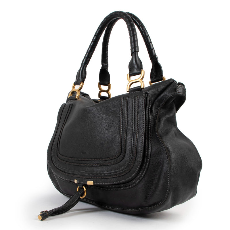 Chloé Black Marcie Large Handbag
