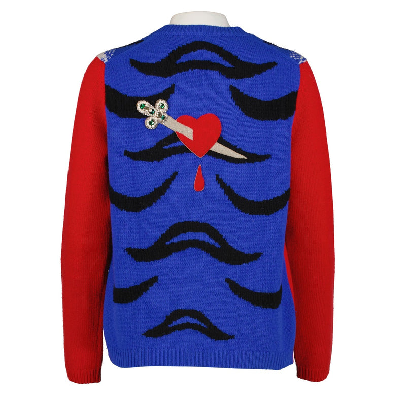 Gucci Red Tiger Knit Sweater Jumper