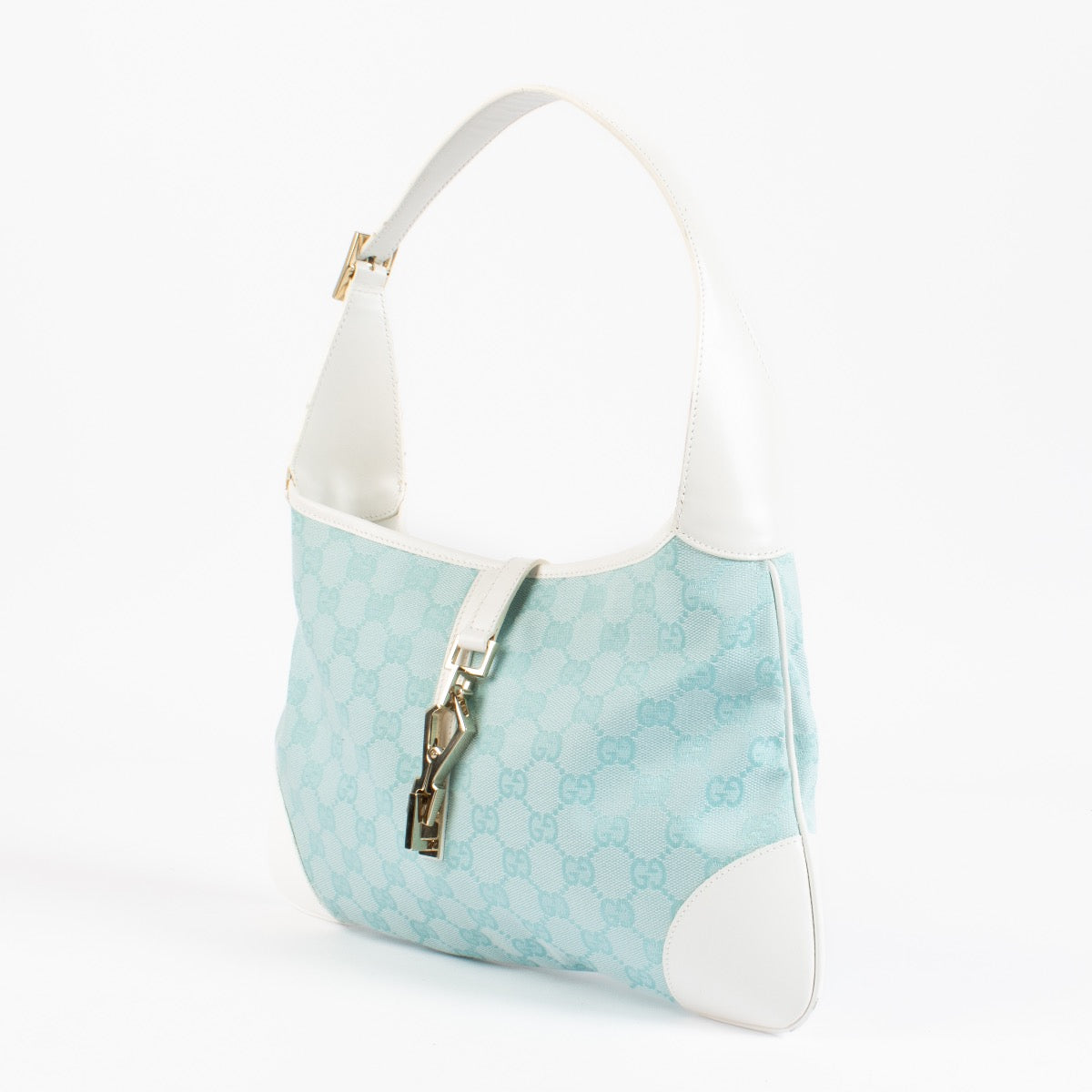 Shop 100% authentic second hand Gucci Blue GG Canvas Small Jackie Bag on Labellov.com