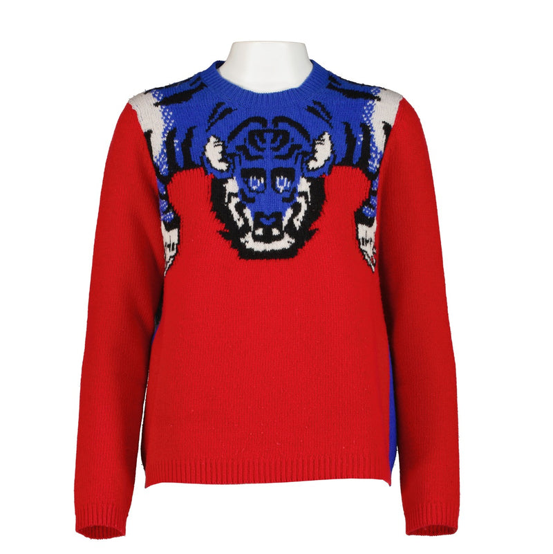 Gucci Red Tiger Knit Sweater Jumper