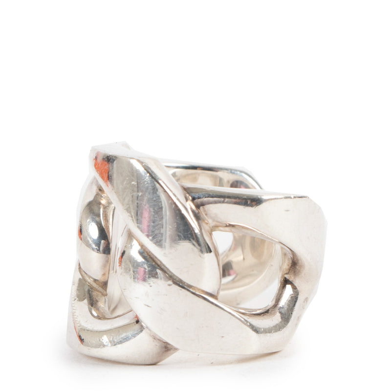 Hermès Silver Capture Band Ring