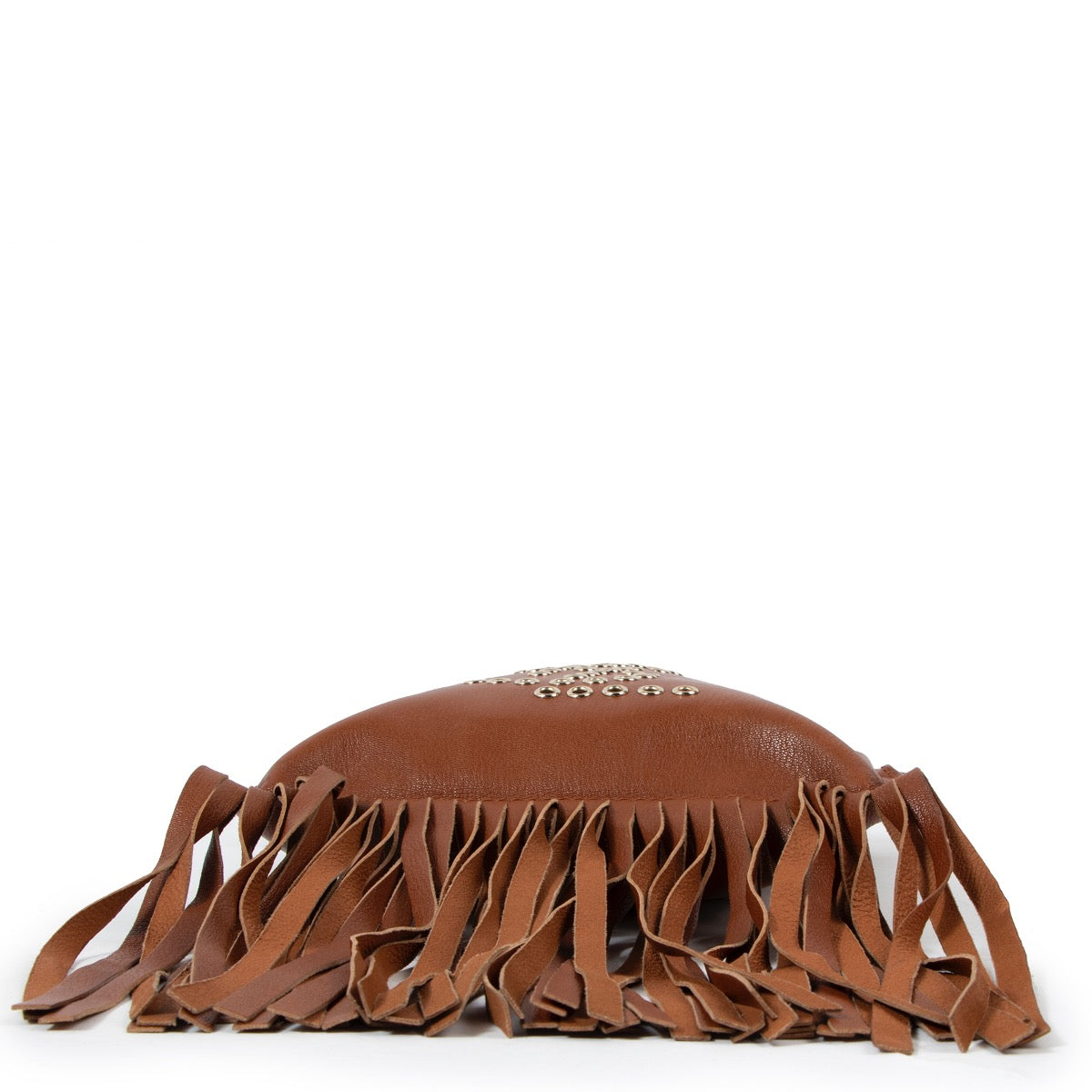 Yves Saint Laurent Camel Leather Crossbody Fringe Bag – Labellov