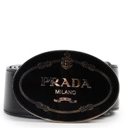Shop safe online 100% authentic second hand Prada Black Leather Belt - Size 80 in excellent, very good condition the right price at labellov in Antwerp.