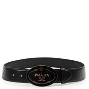 Shop safe online 100% authentic second hand Prada Black Leather Belt - Size 80 in excellent, very good condition the right price at labellov in Antwerp.