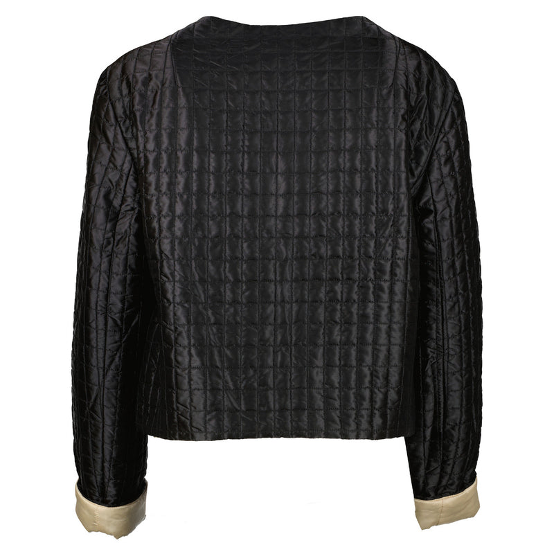 Prada Black Padded Logo Jacket - Size IT 46 for the best price at Labellov secondhand luxury in Antwerp