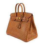 1999 Hermès Birkin 35 Gold Ostrich GHW