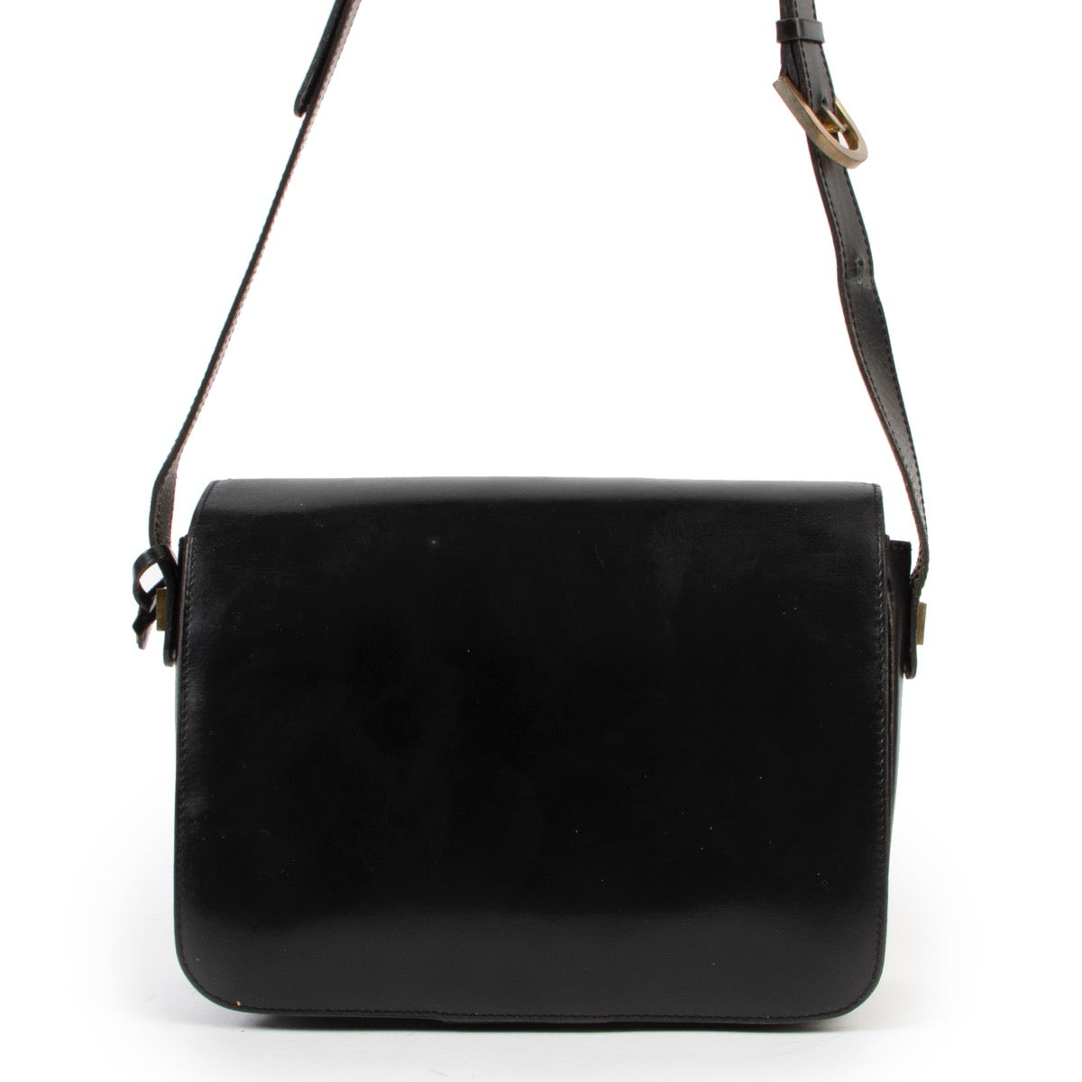 Delvaux Black D Flap Crossbody