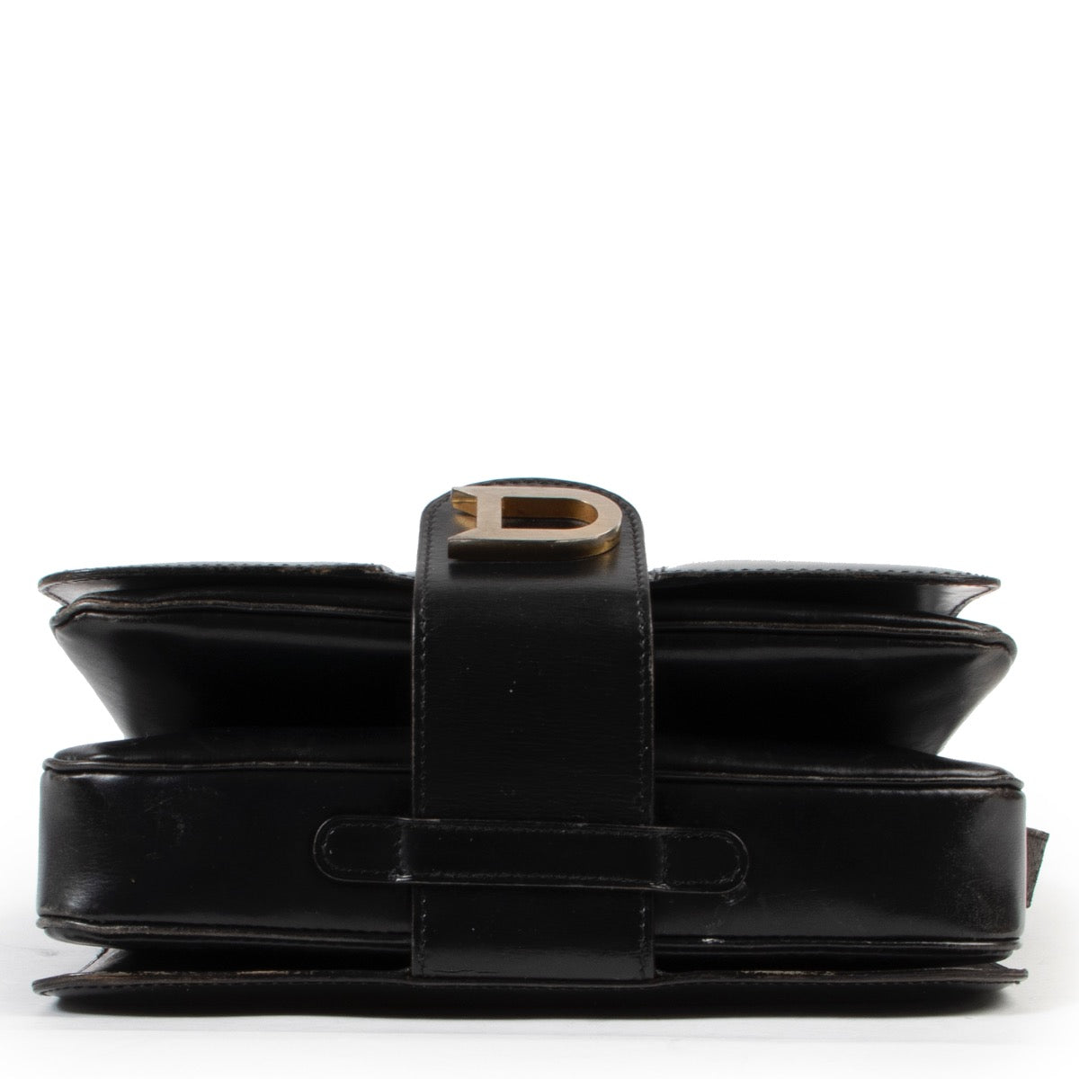 Delvaux Black D Flap Crossbody