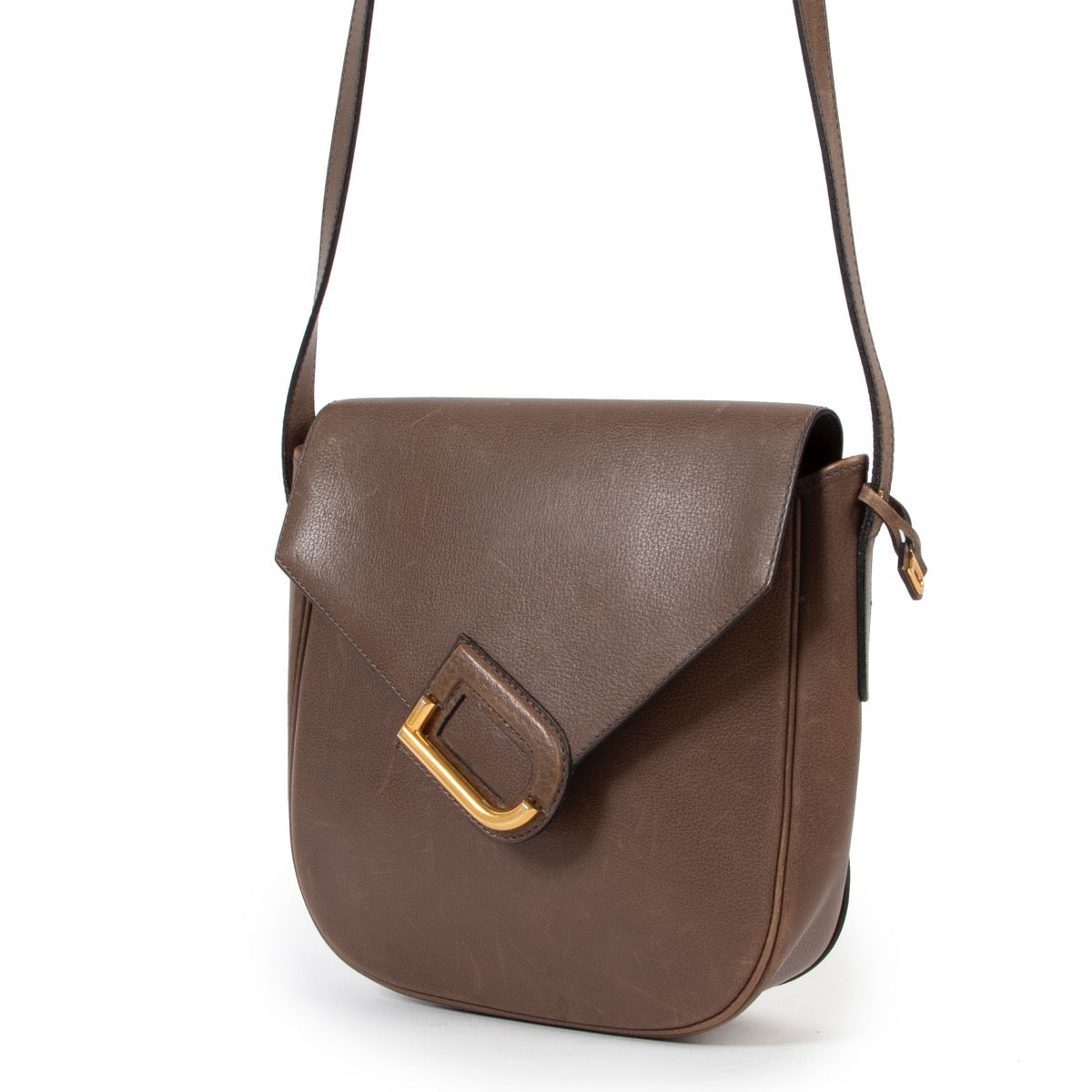 shop safe online Delvaux taupe Delvaux crossbody bag