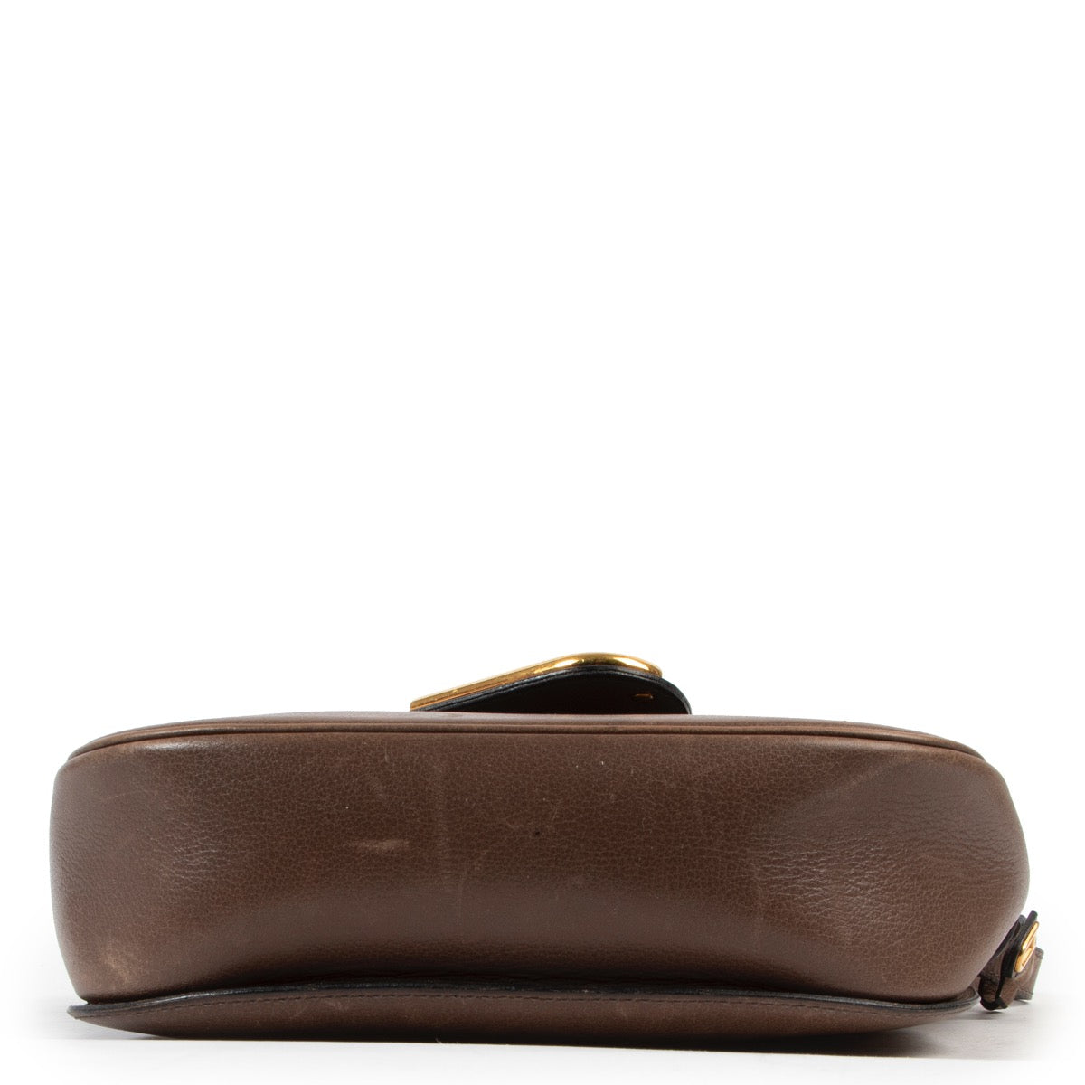 Delvaux Taupe Leren Crossbody Tas