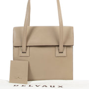 Shop safe online 100% authentic second hand Delvaux Beige/Grey Shoulder bag in very good condition at the right price at Labellov in Antwerp.