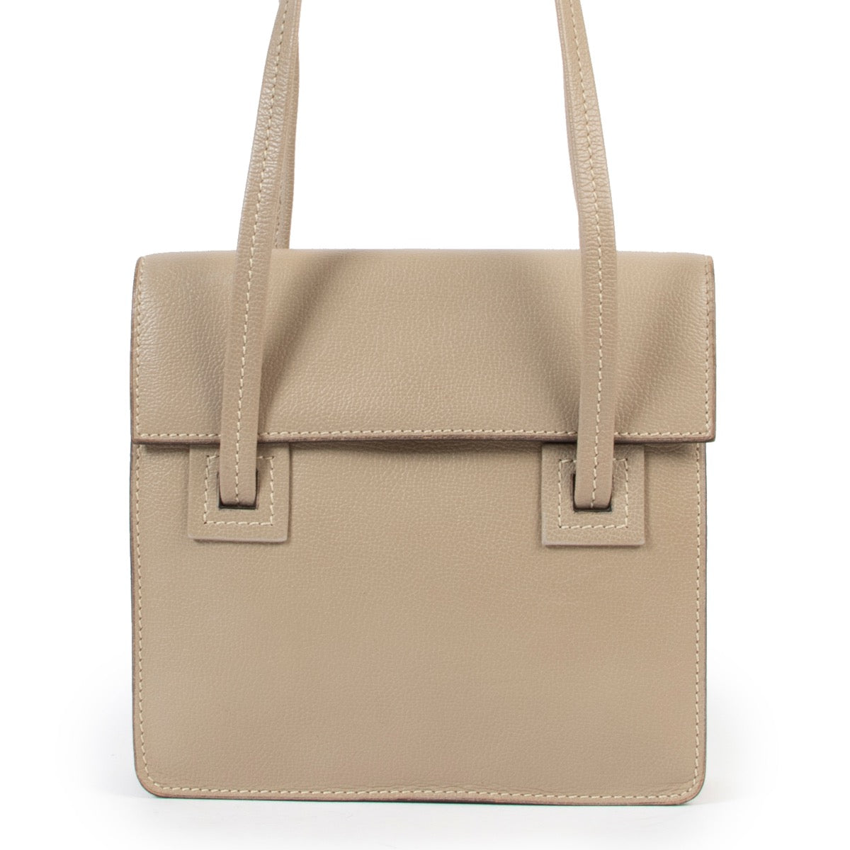 Shop safe online 100% authentic second hand Delvaux Beige/Grey Shoulder bag in very good condition at the right price at Labellov in Antwerp.