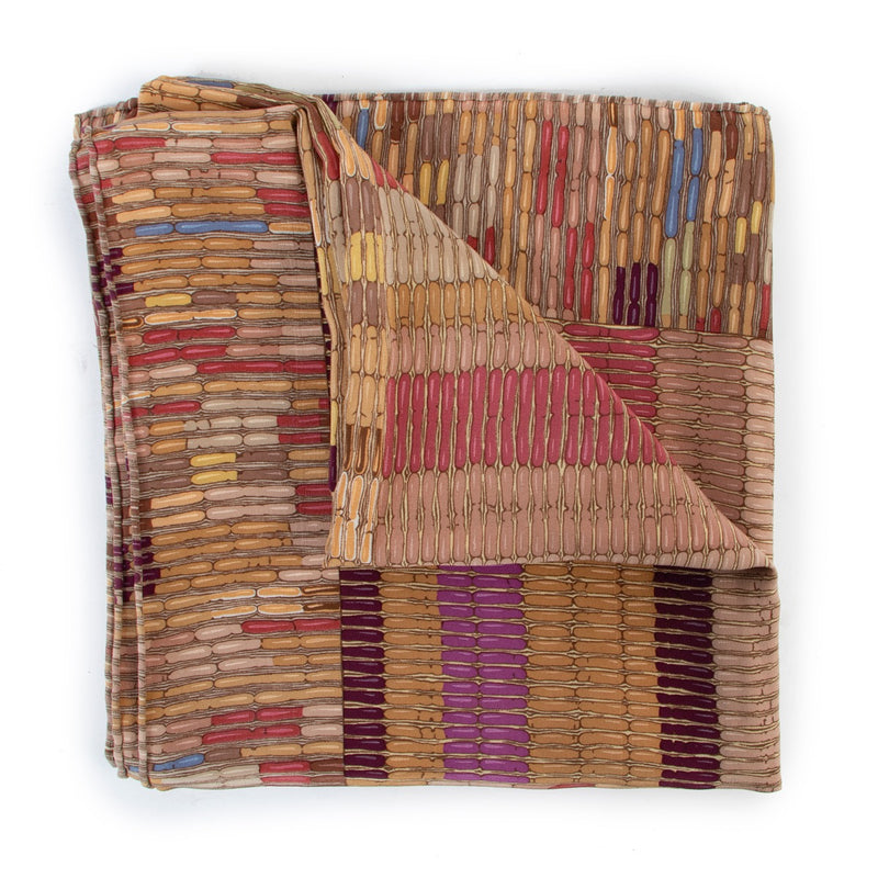 Shop safe online 100% authentic second hand Delvaux Multicolor Earthtones Scarf in very good condition at Labellov in Antwerp.