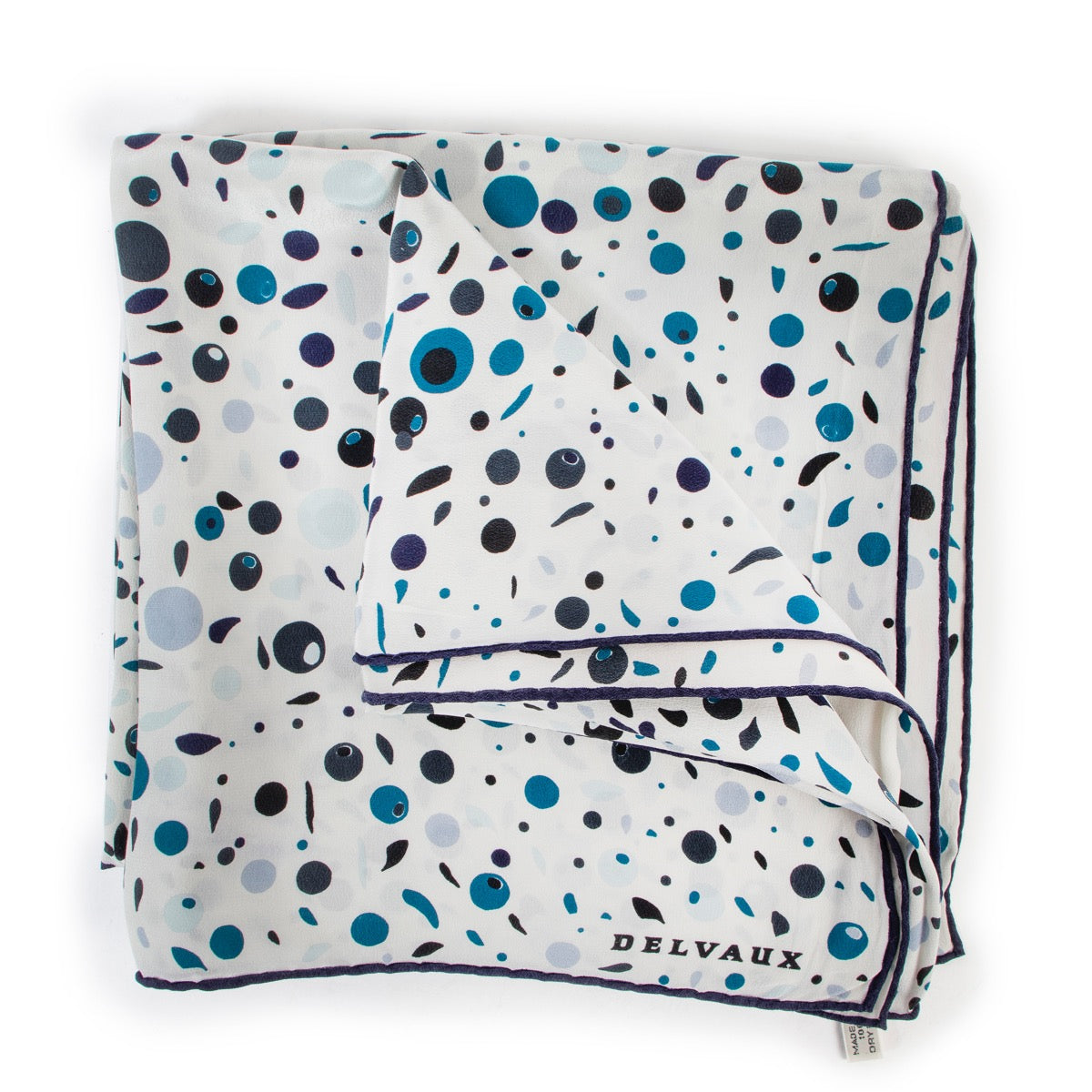 Shop safe online 100% authentic second hand Delvaux Blue And White Scarf at labellov in Antwerp.