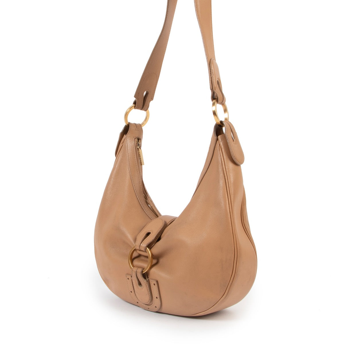 Shop safe online 100% authentic second hand Delvaux Muscade Camille PM Shoulder Bag at Labellov in Antwerp.