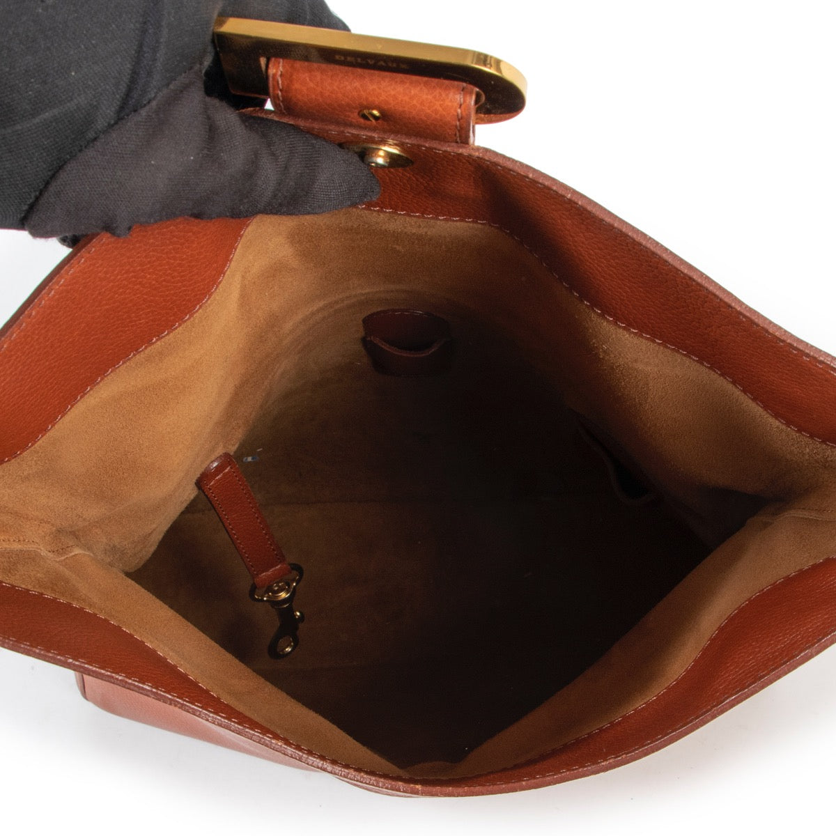 Shop safe online 100% authentic second hand Delvaux Brown Relais Trotteur Alezan Shoulder Bag in very good condition at the right price at Labellov in Antwerp.