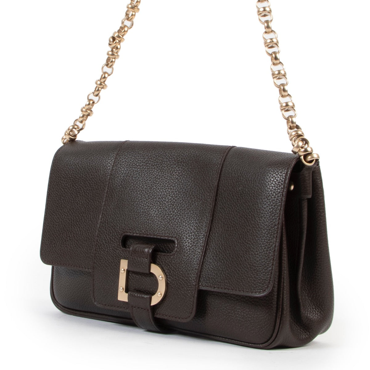 Shop safe online 100% authentic second hand Delvaux Colette PM Trotteur Shoulder bag in very good, excellent condition at the right price at Labellov in Antwerp.