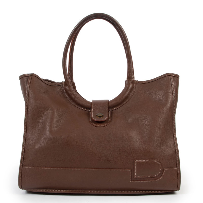Shop safe online 100% authentic second hand Delvaux Brown Mirage Shoulder bag in very good condition.