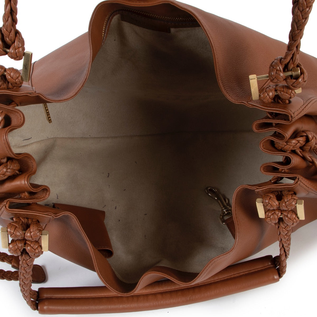 Shop safe online 100% authentic second hand Delvaux Cognac Eugène GM Shoulder Bag in very good condition at the right price at Labellov in Antwerp.