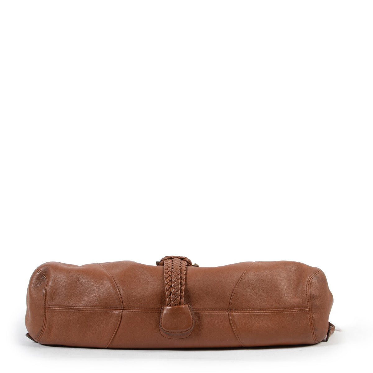 Shop safe online 100% authentic second hand Delvaux Cognac Eugène GM Shoulder Bag in very good condition at the right price at Labellov in Antwerp.