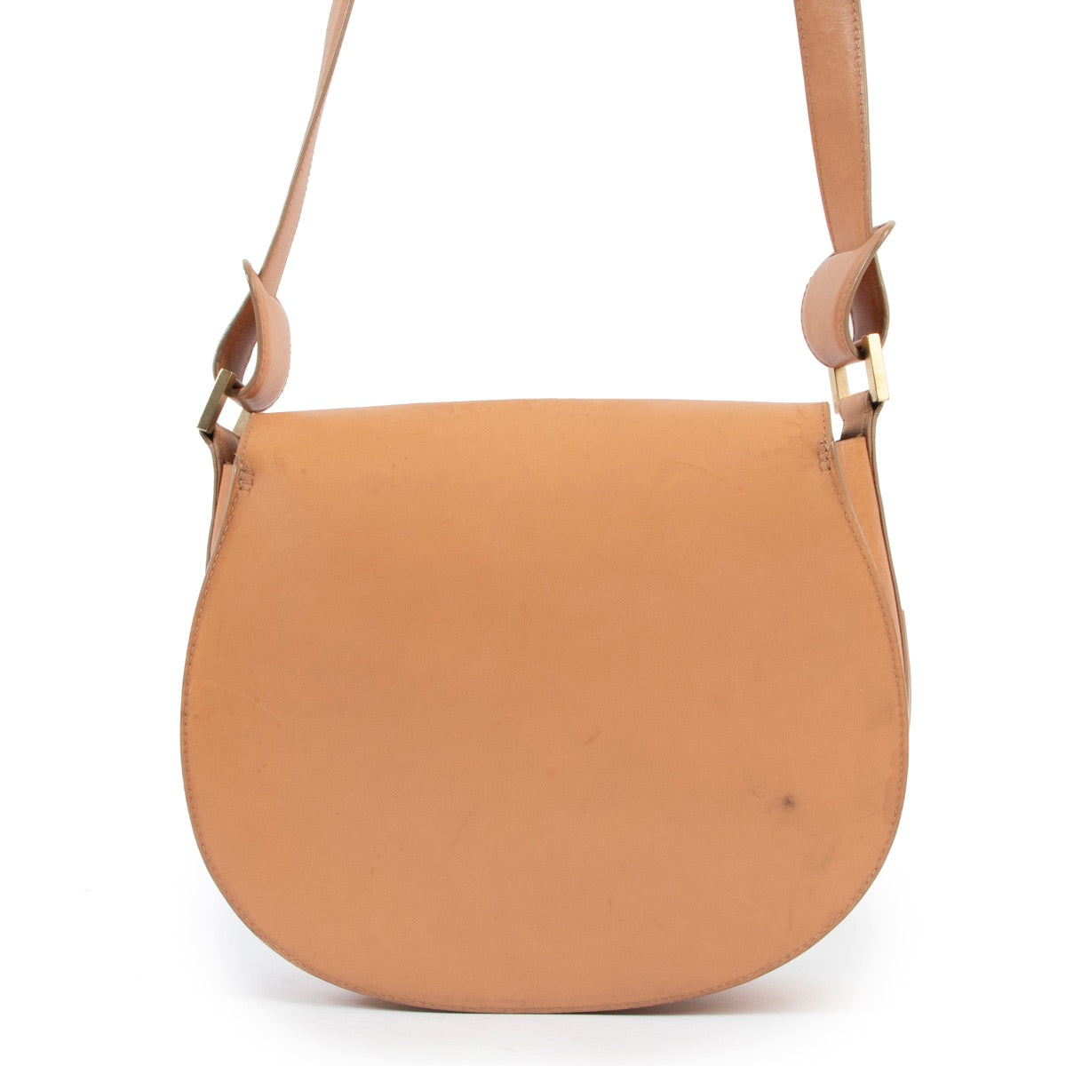Shop safe online 100% authentic second hand Delvaux Nude Kate GM Crossbody Bag at the right price at labellov in Antwerp.