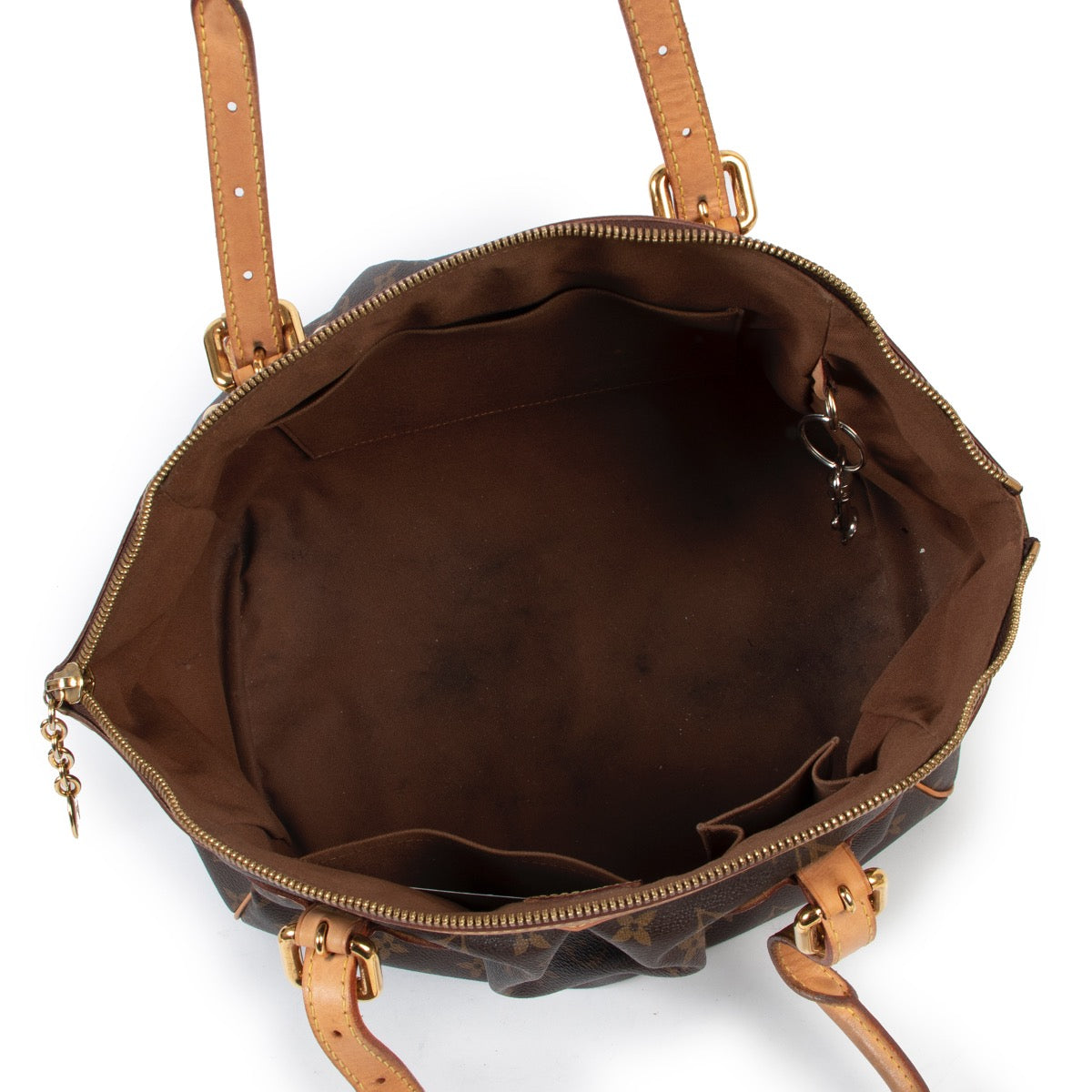 shop safe online 100% authentic second hand Louis Vuitton Monogram Tivoli GM Shoulder bag in very good condition at Labellov in Antwerp.