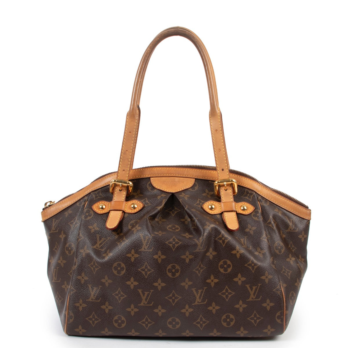 shop safe online 100% authentic second hand Louis Vuitton Monogram Tivoli GM Shoulder bag in very good condition at Labellov in Antwerp.