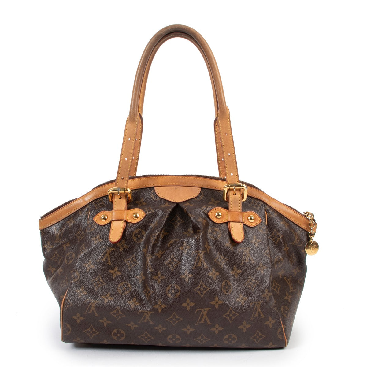 shop safe online 100% authentic second hand Louis Vuitton Monogram Tivoli GM Shoulder bag in very good condition at Labellov in Antwerp.