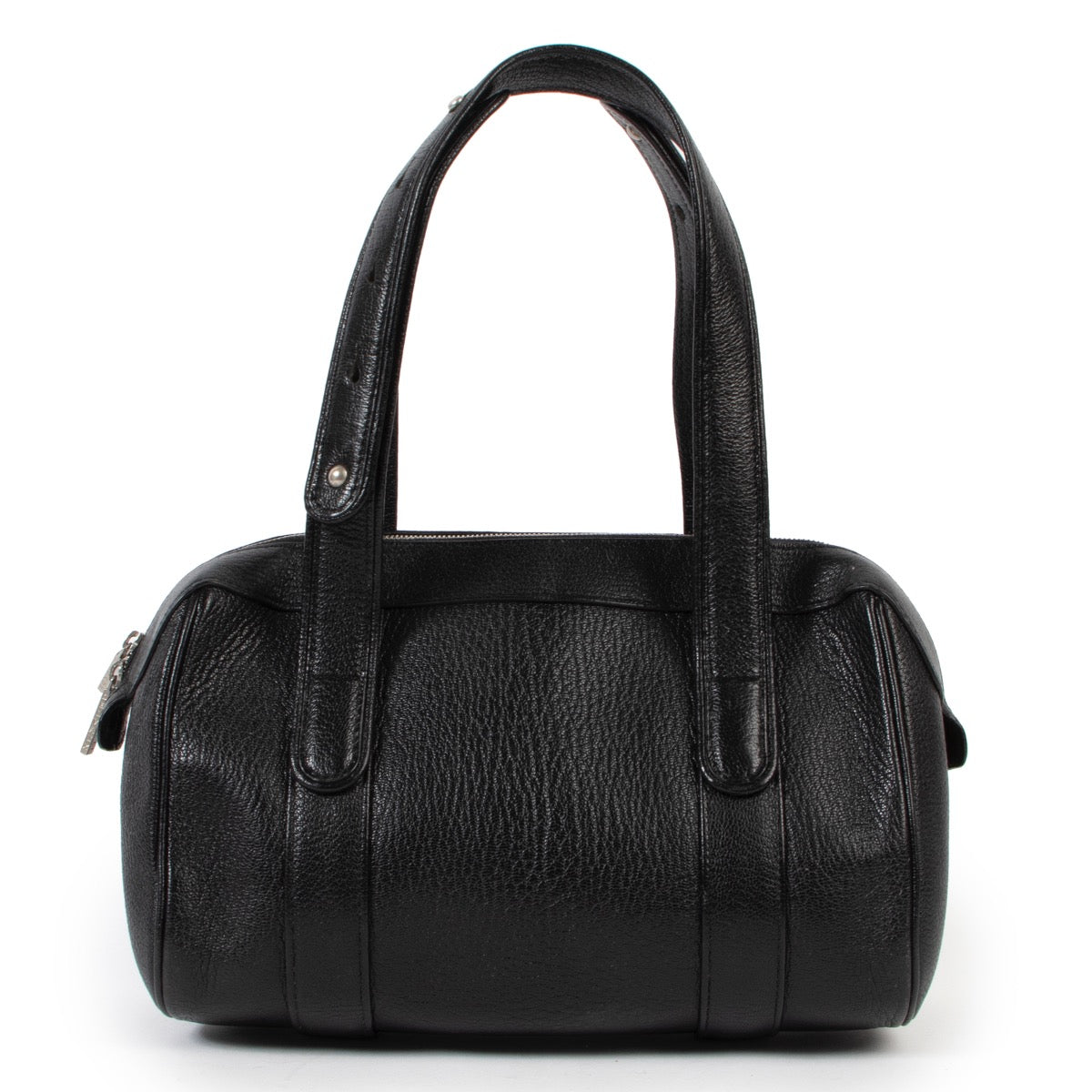 Delvaux Black Goatskin Loft Shoulder Bag