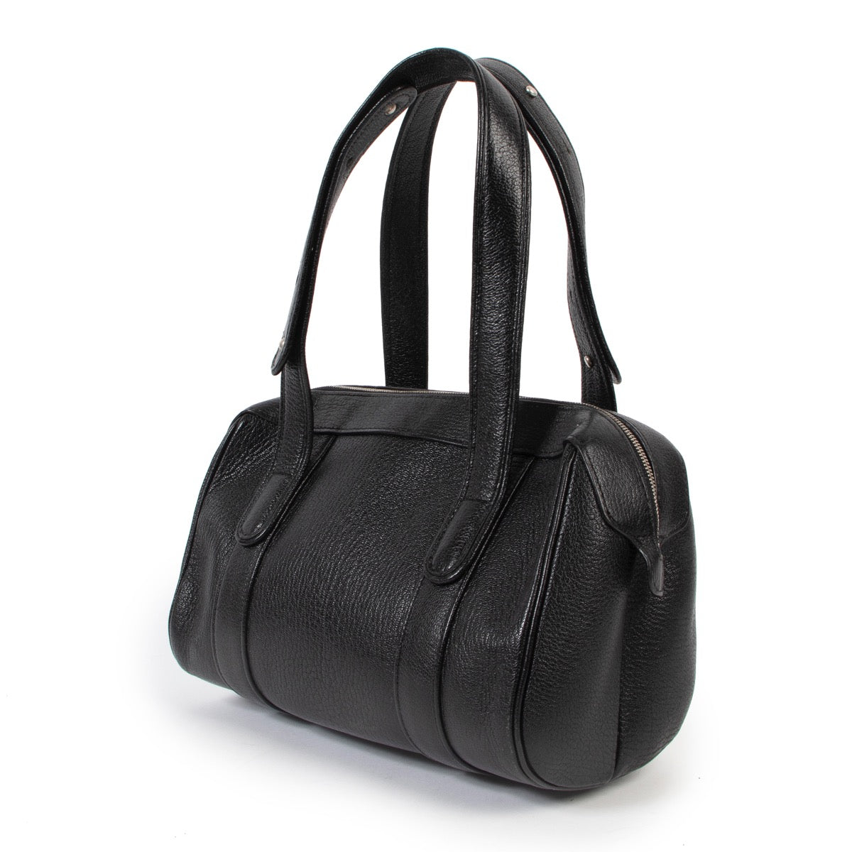 Delvaux Black Goatskin Loft Shoulder Bag