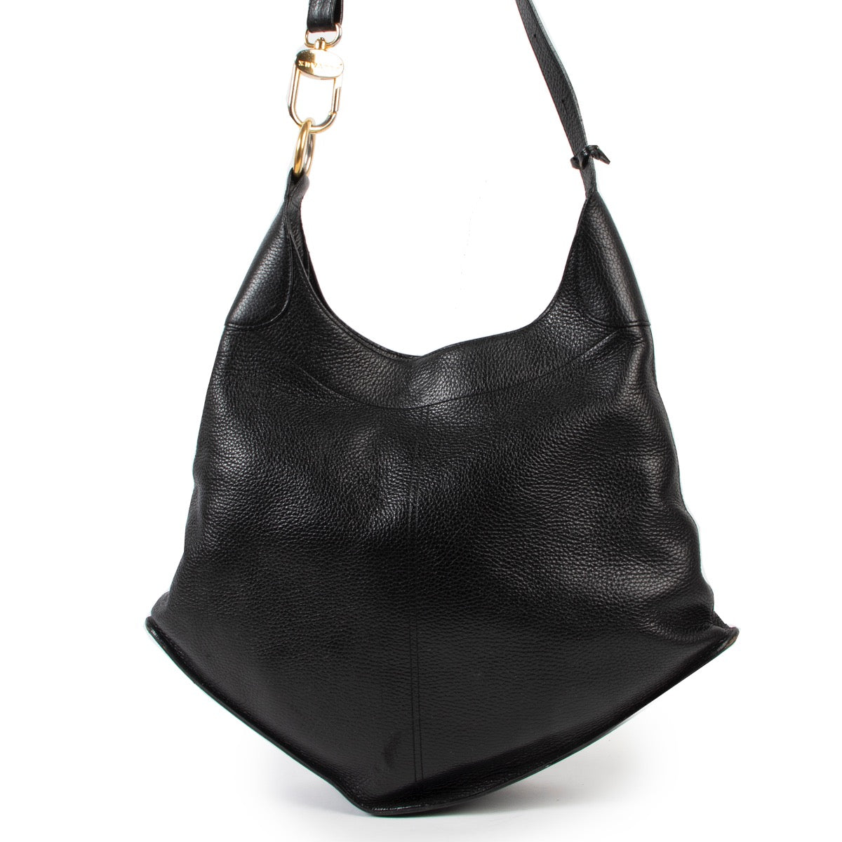 shop safe online Delvaux black satan shoulder bag