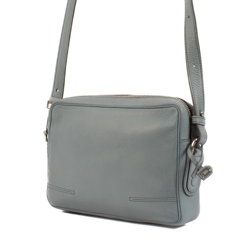 shop 100% authentic second hand Delvaux Blue Leather Crossbody Bag on Labellov.com