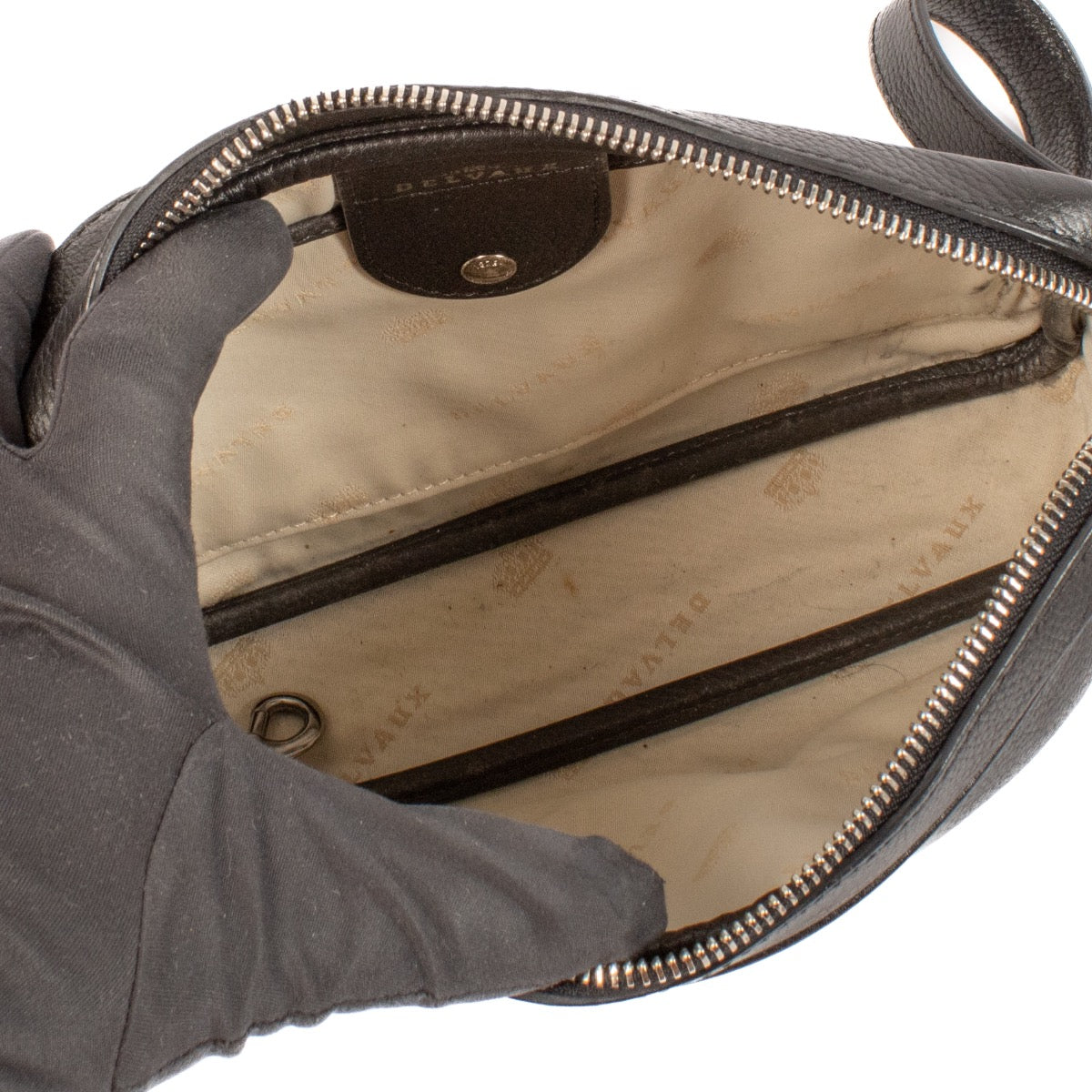 shop 100% authentic second hand Delvaux Black Leather Crossbody Bag on Labellov.com